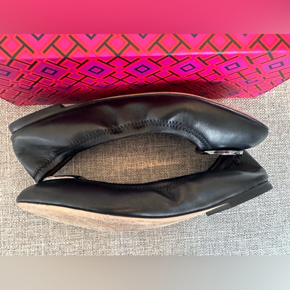 Tory Burch Size 7 Black Pave Ballet Flats - Picture 2 of 4